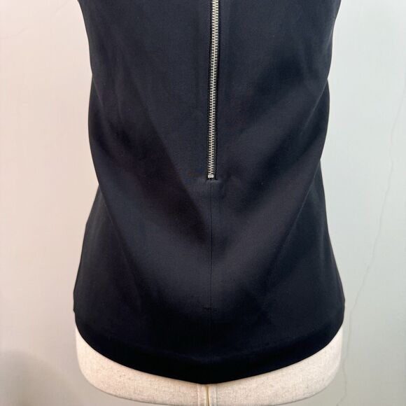 ALC Womens Sleeveless Top Black Camo Lace Mesh Size 0 Edgy Goth Witchy Designer - Picture 9 of 13